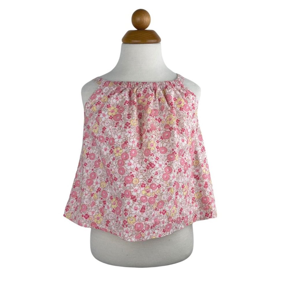 Baby Gap Floral Tank Top Blouse Pink Yellow White 18-24 month